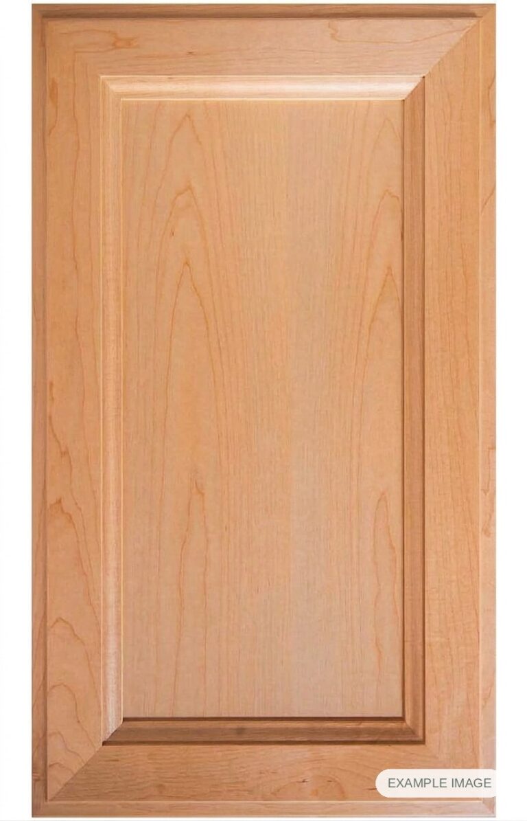 Mitered #6 Inset cabinet door in unfinished Maple Select, made to size