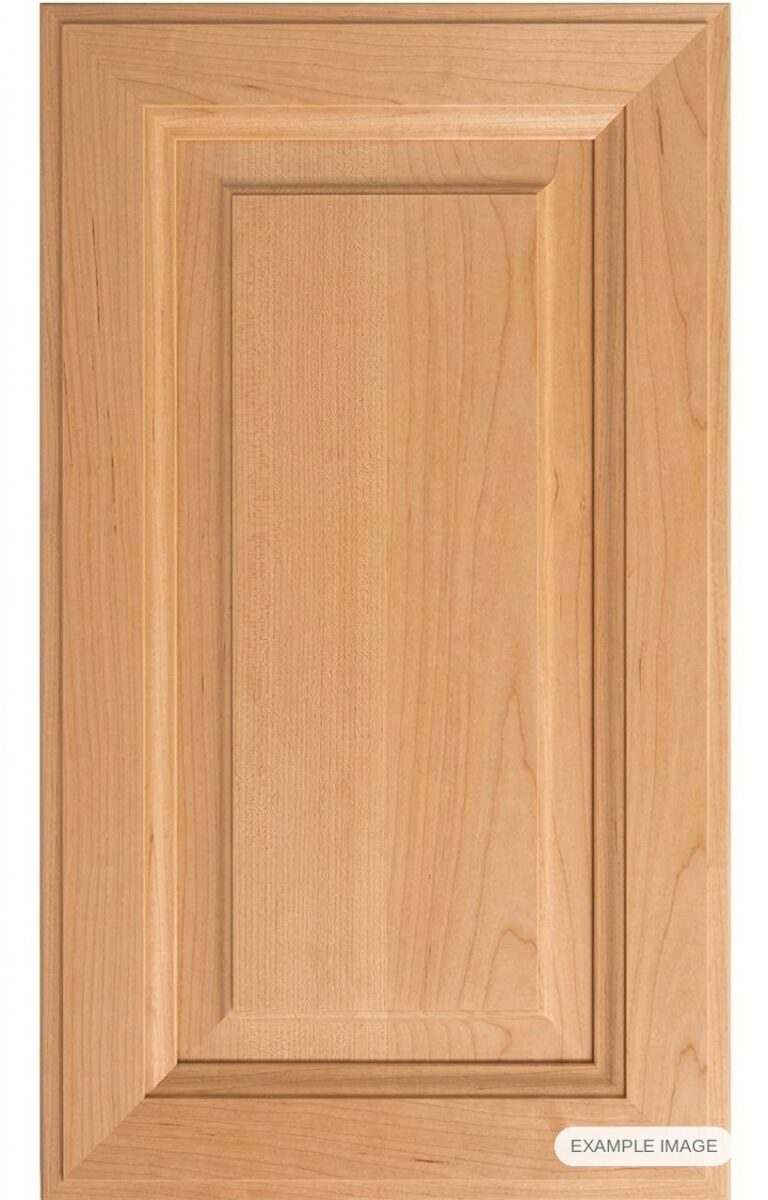 Mitered #6 Solid cabinet door in unfinished Maple Select, made to size