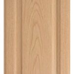 Mitered #6 Solid cabinet door in unfinished White Oak, made to size