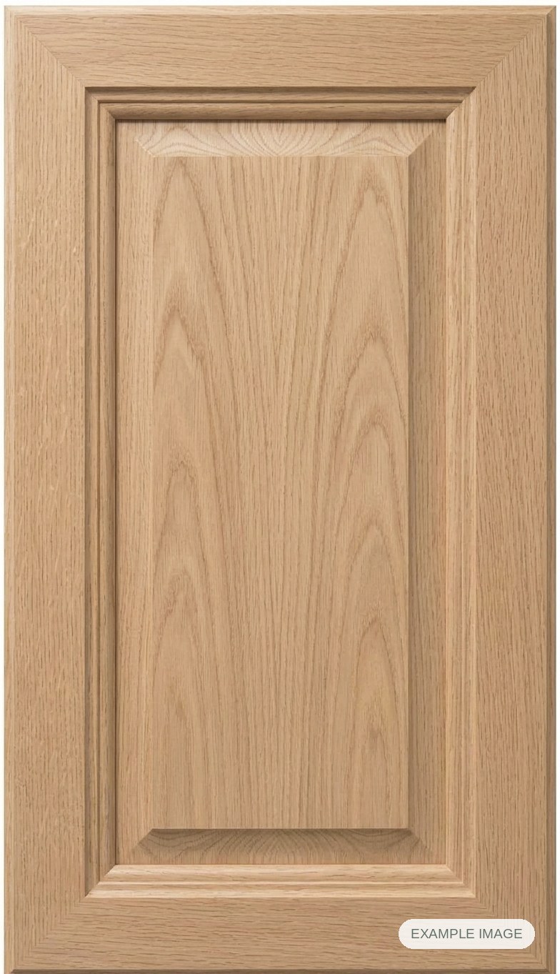 Mitered #7 Inset cabinet door - White Oak Mitered #7 Inset cabinet door in unfinished White Oak, made to size