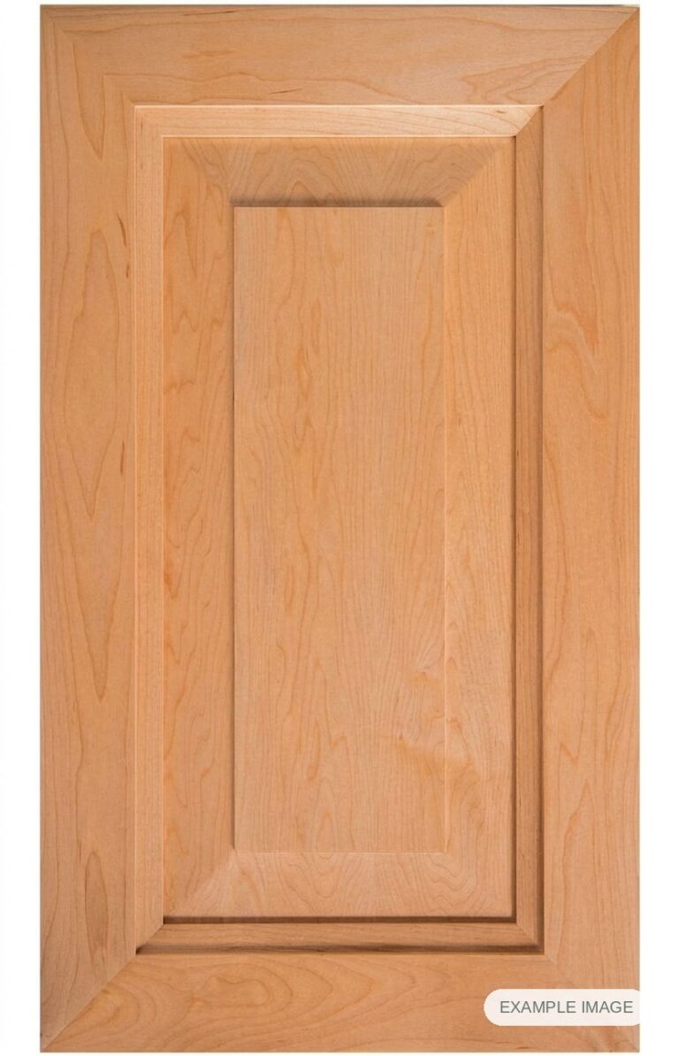 Mitered #8 Solid cabinet door in unfinished Maple Select, made to size