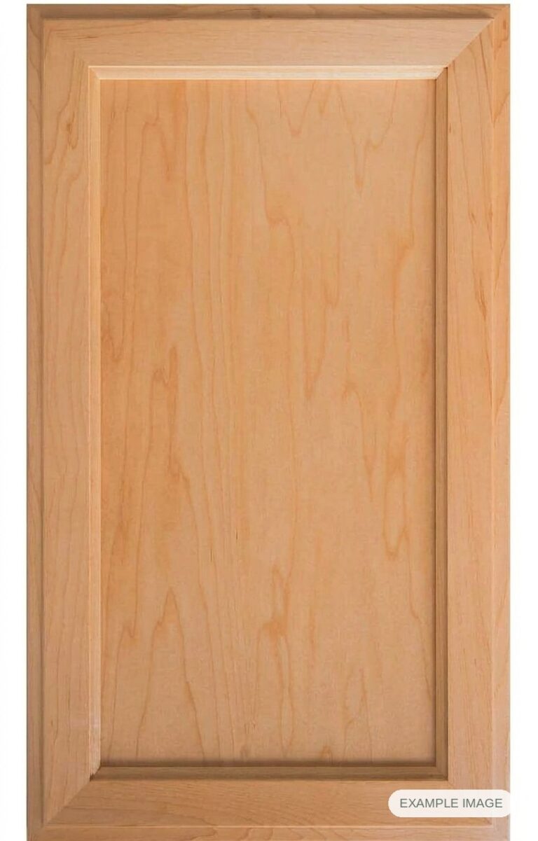 Monaco cabinet door in unfinished Maple Select, made to size