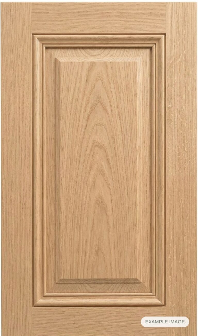 Montecito cabinet door in unfinished White Oak, made to size