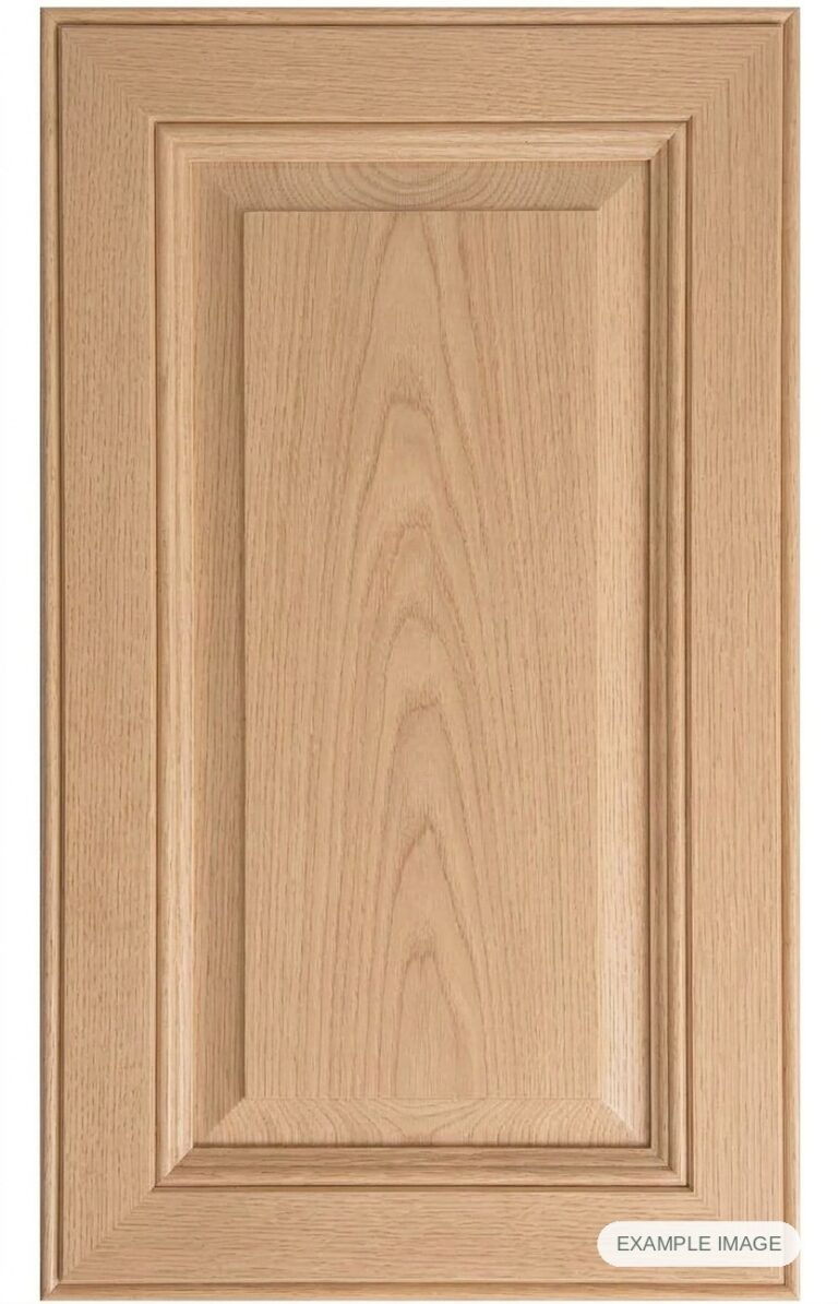MP-23 Inset cabinet door in unfinished White Oak, made to size