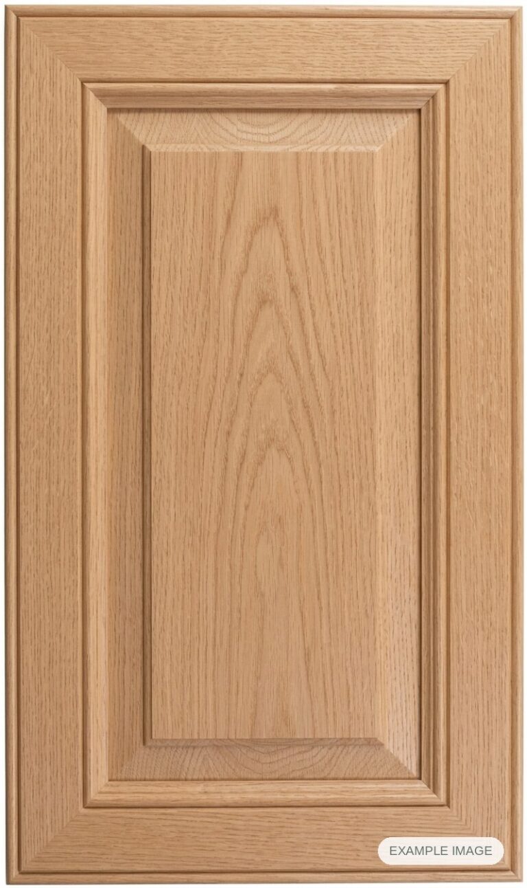 MP-23 Solid cabinet door in unfinished White Oak, made to size