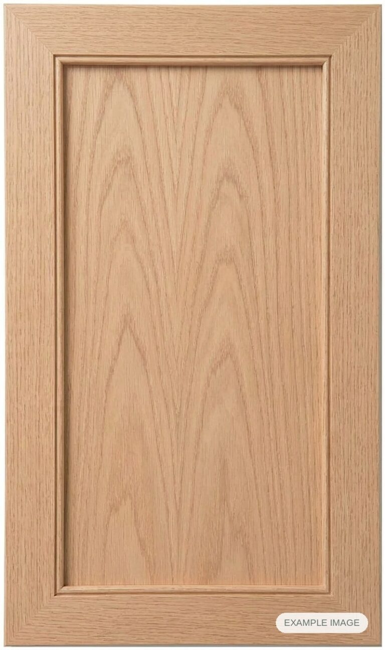 MP-26 Inset cabinet door in unfinished White Oak, made to size