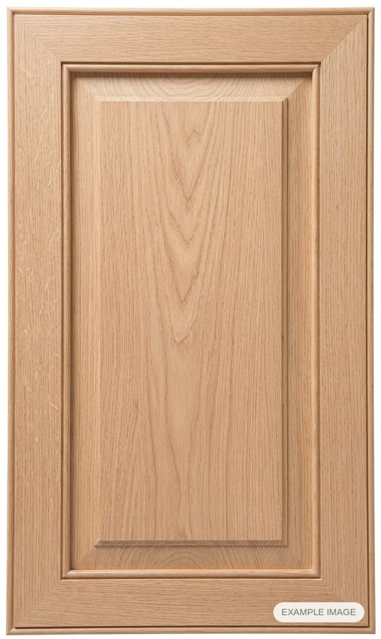 MP-27 Solid cabinet door in unfinished White Oak, made to size