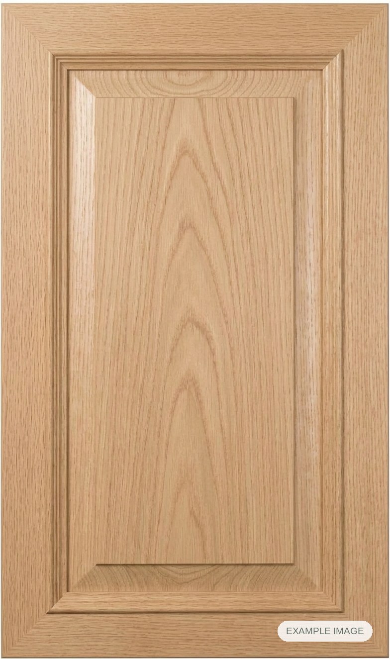 Naples Inset cabinet door - White Oak Naples Inset cabinet door in unfinished White Oak, made to size