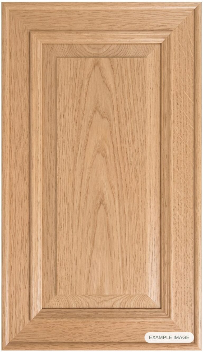 New England cabinet door in unfinished White Oak, made to size