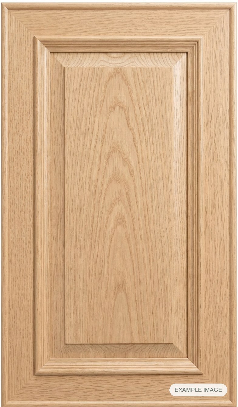 New Hampshire cabinet door - White Oak New Hampshire cabinet door in unfinished White Oak, made to size