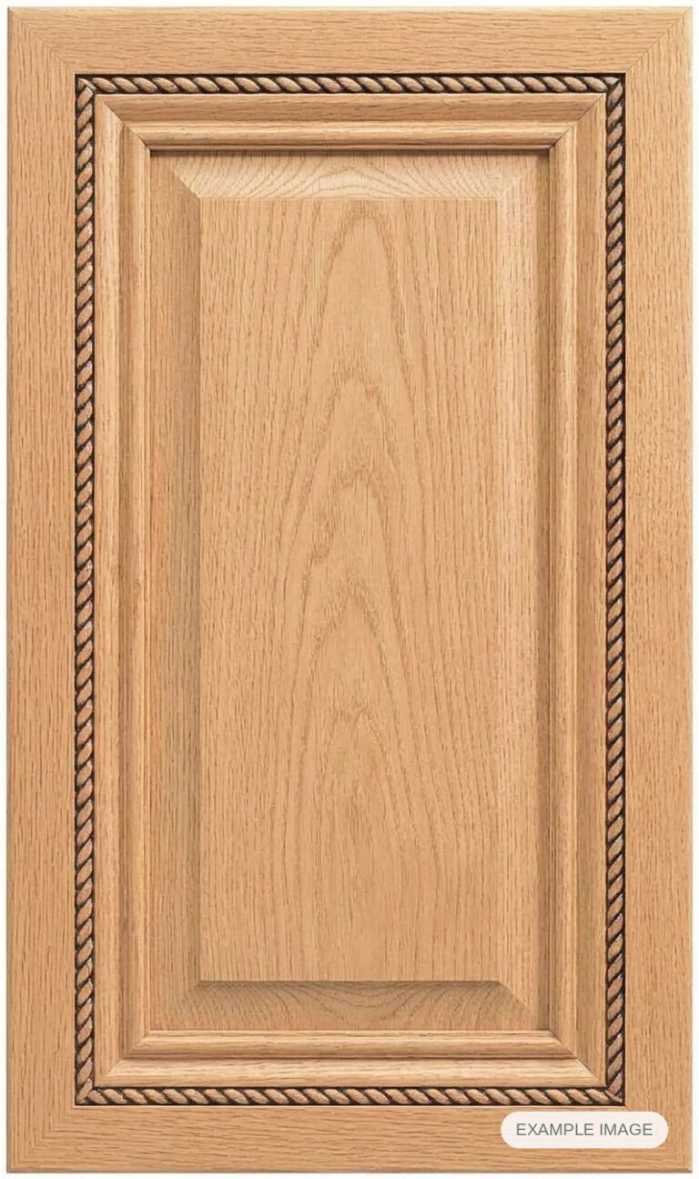 New Haven cabinet door in unfinished White Oak, made to size