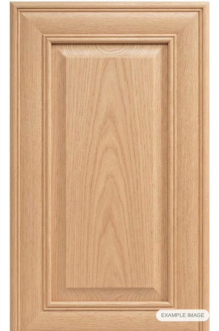 Newport cabinet door in unfinished White Oak, made to size