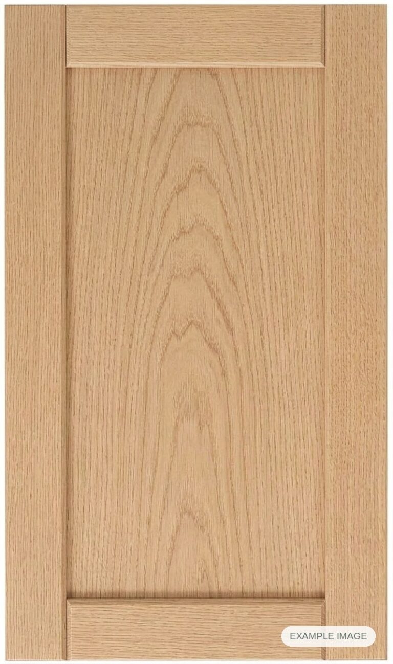 Nobil Inset cabinet door in unfinished White Oak, made to size