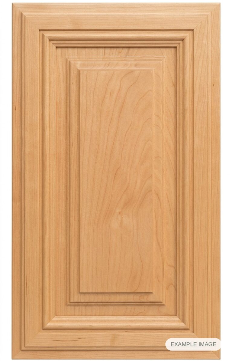 Olympian cabinet door in unfinished Maple Select, made to size