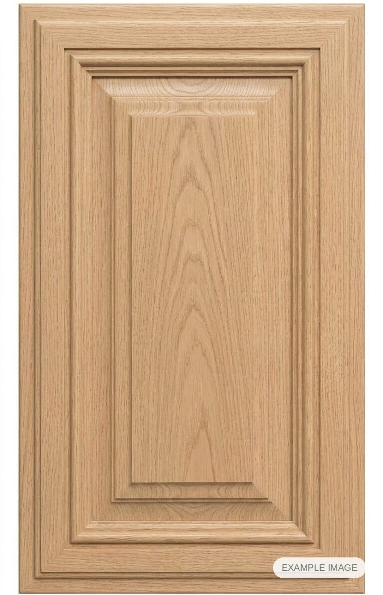 Olympian cabinet door in unfinished White Oak, made to size