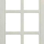 OPSHR-3 (6 Lites) thermofoil cabinet door in Fashion Grey, made to your sizes