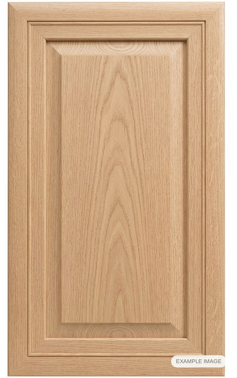 Orlando cabinet door - White Oak Orlando cabinet door in unfinished White Oak, made to size