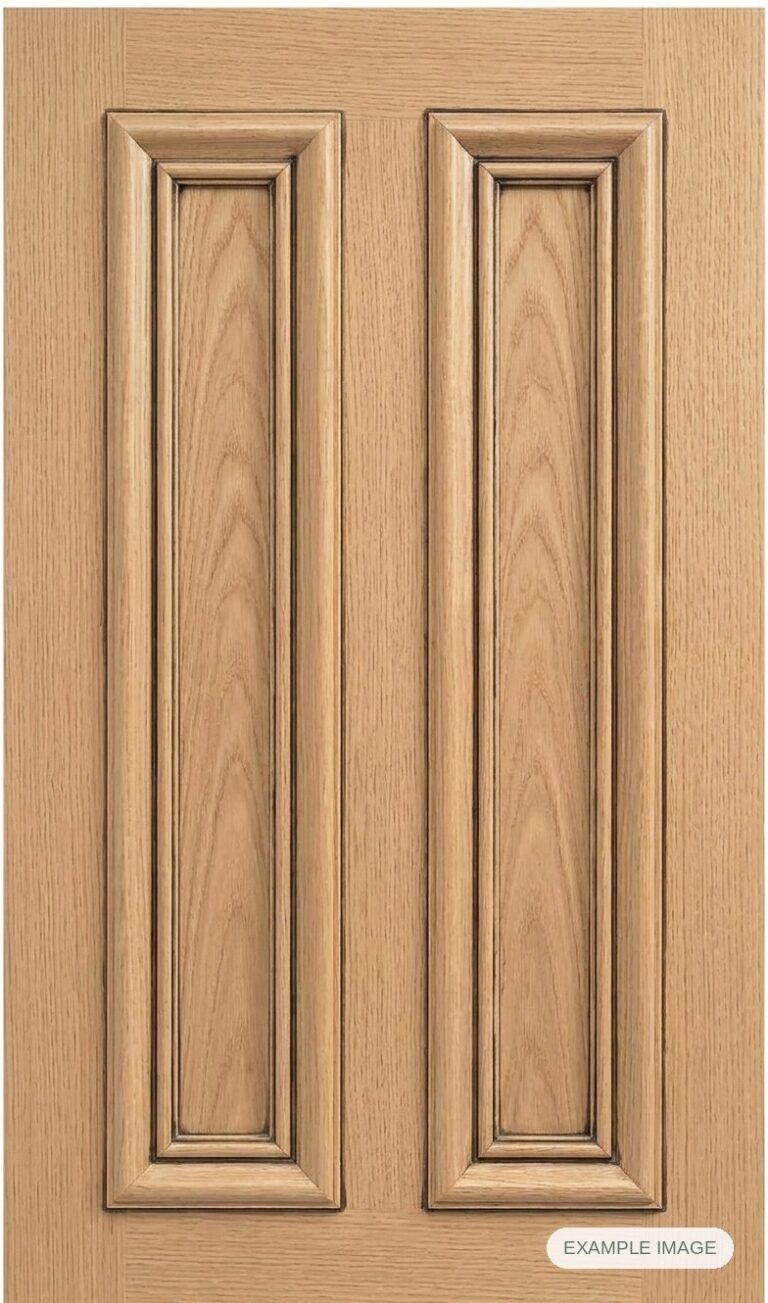 Pleasanton cabinet door in unfinished White Oak, made to size