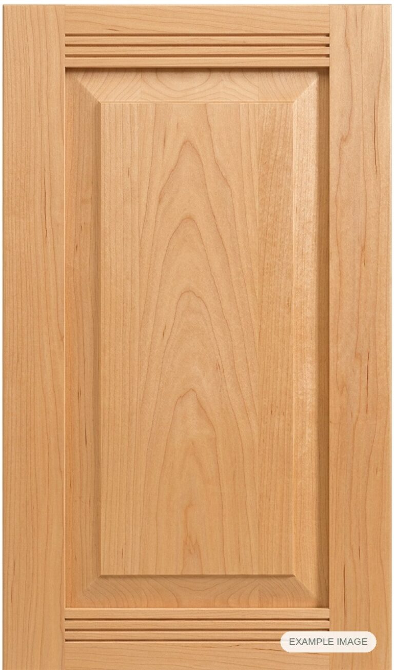 Pueblo (Inset Panel) cabinet door in unfinished Maple Select, made to size
