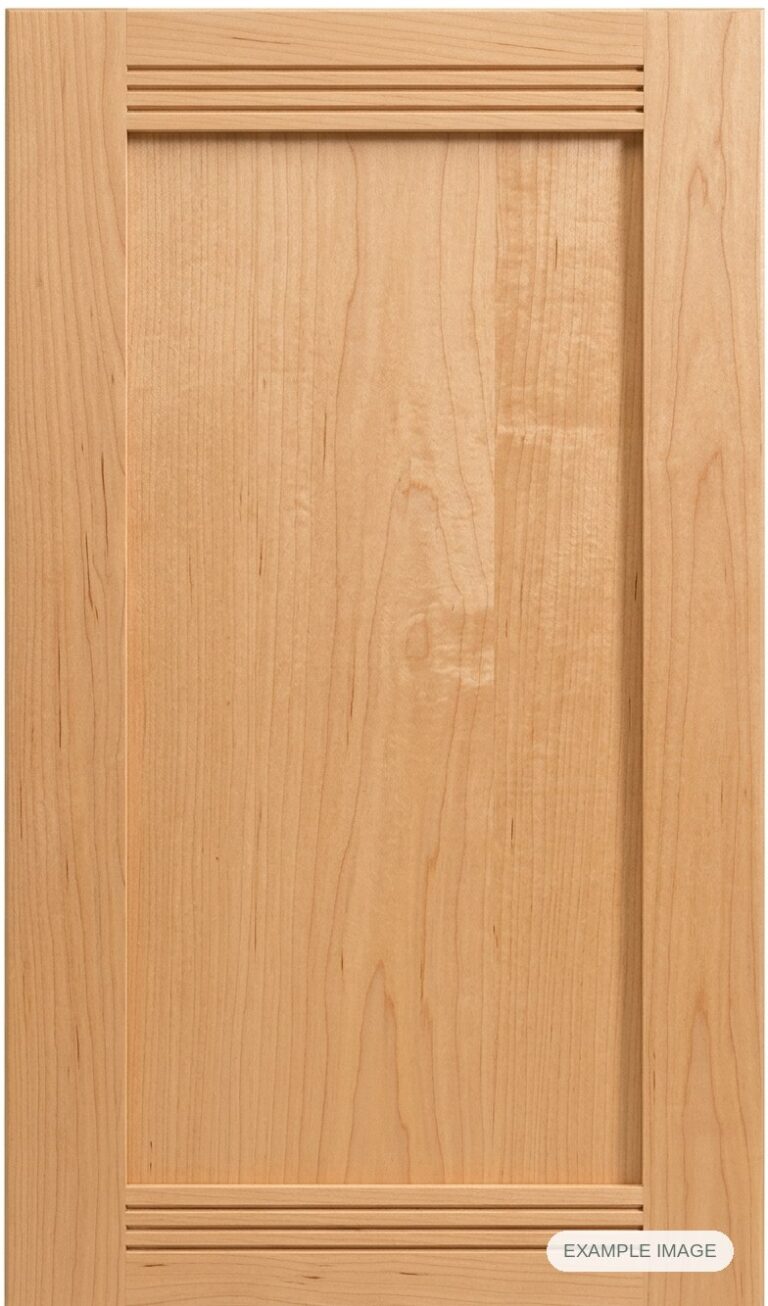 Pueblo (Solid Panel) cabinet door in unfinished Maple Select, made to size