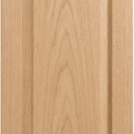 Pueblo (Solid Panel) cabinet door in unfinished White Oak, made to size