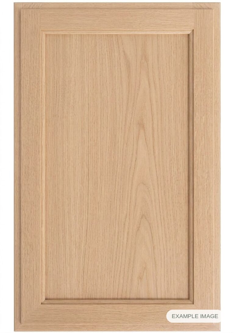 Rainier cabinet door in unfinished White Oak, made to size