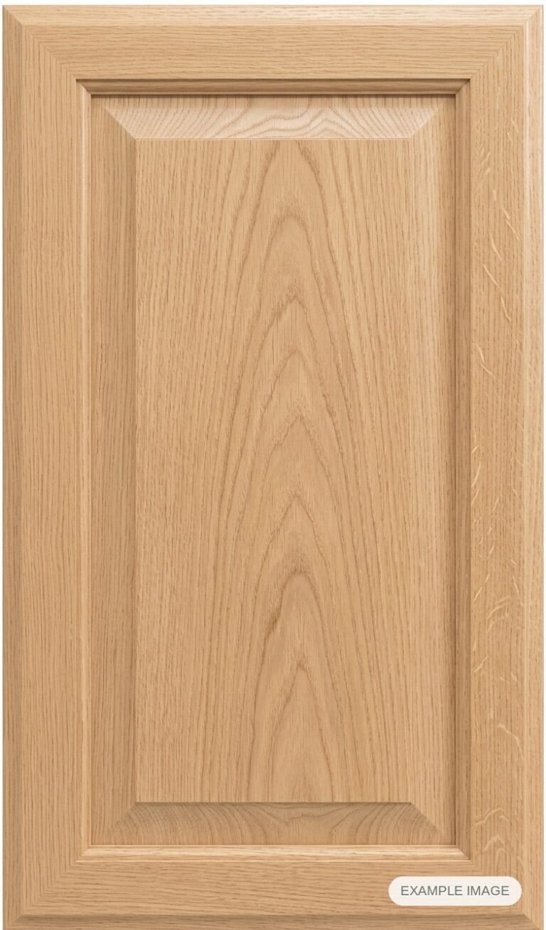 Ramona cabinet door in unfinished White Oak, made to size