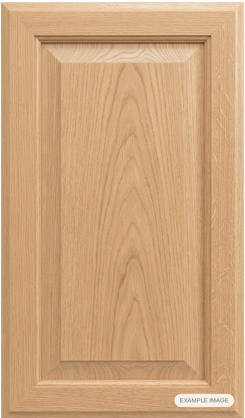 Ramona cabinet door - White Oak Ramona cabinet door in unfinished White Oak, made to size