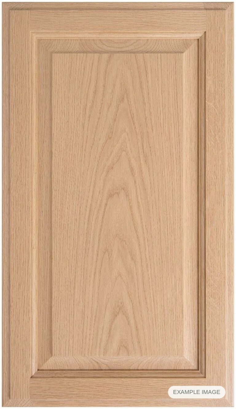 Revere cabinet door in unfinished White Oak, made to size