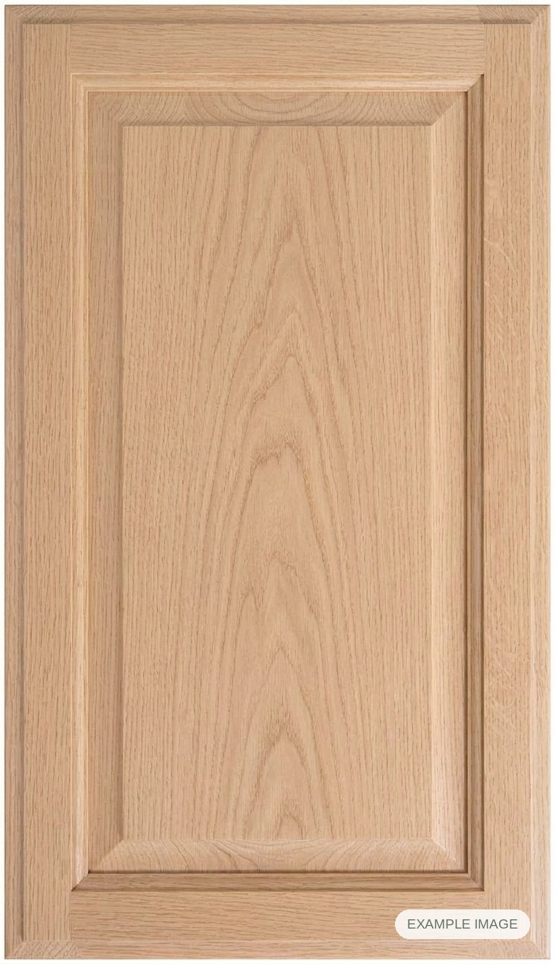 Revere cabinet door - White Oak Revere cabinet door in unfinished White Oak, made to size