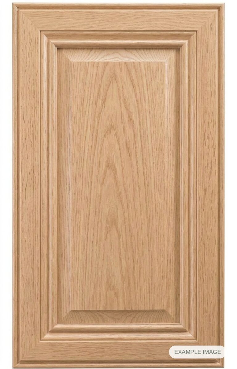Ridgeland cabinet door in unfinished White Oak, made to size