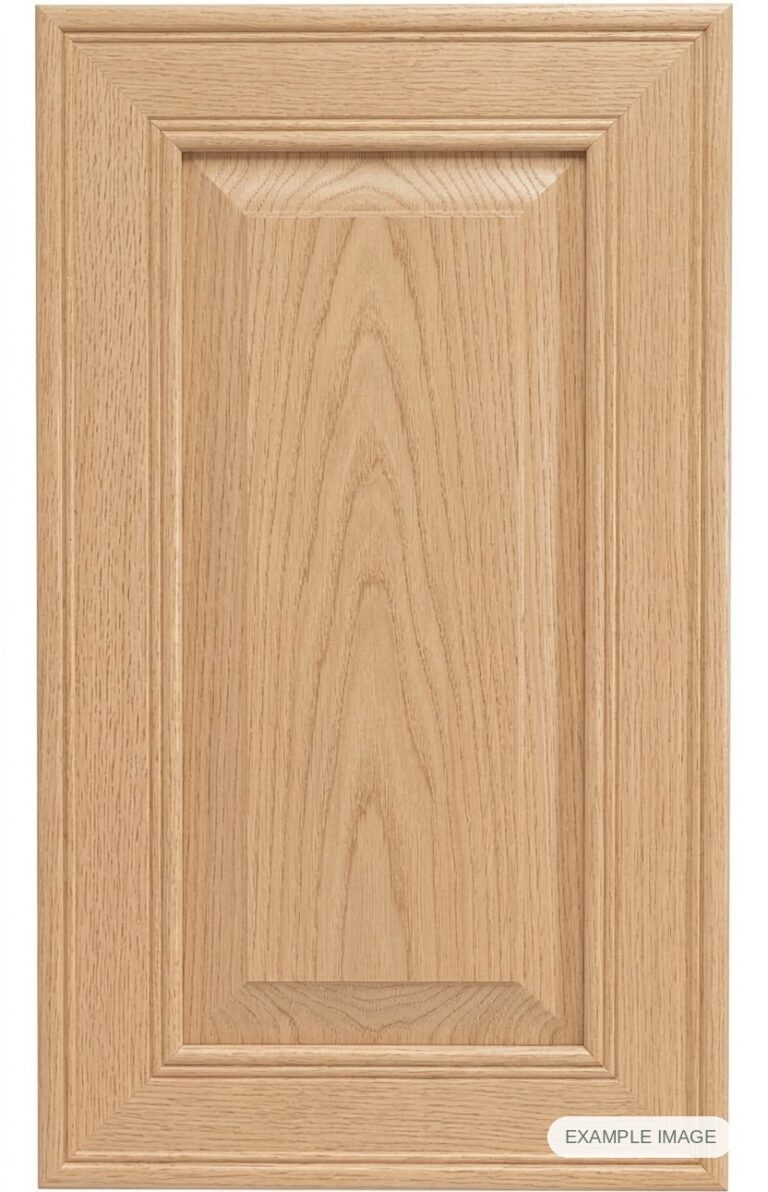 Rochester cabinet door in unfinished White Oak, made to size