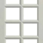 Rogue Square (8 Lites) thermofoil cabinet door in Fashion Grey, made to your sizes