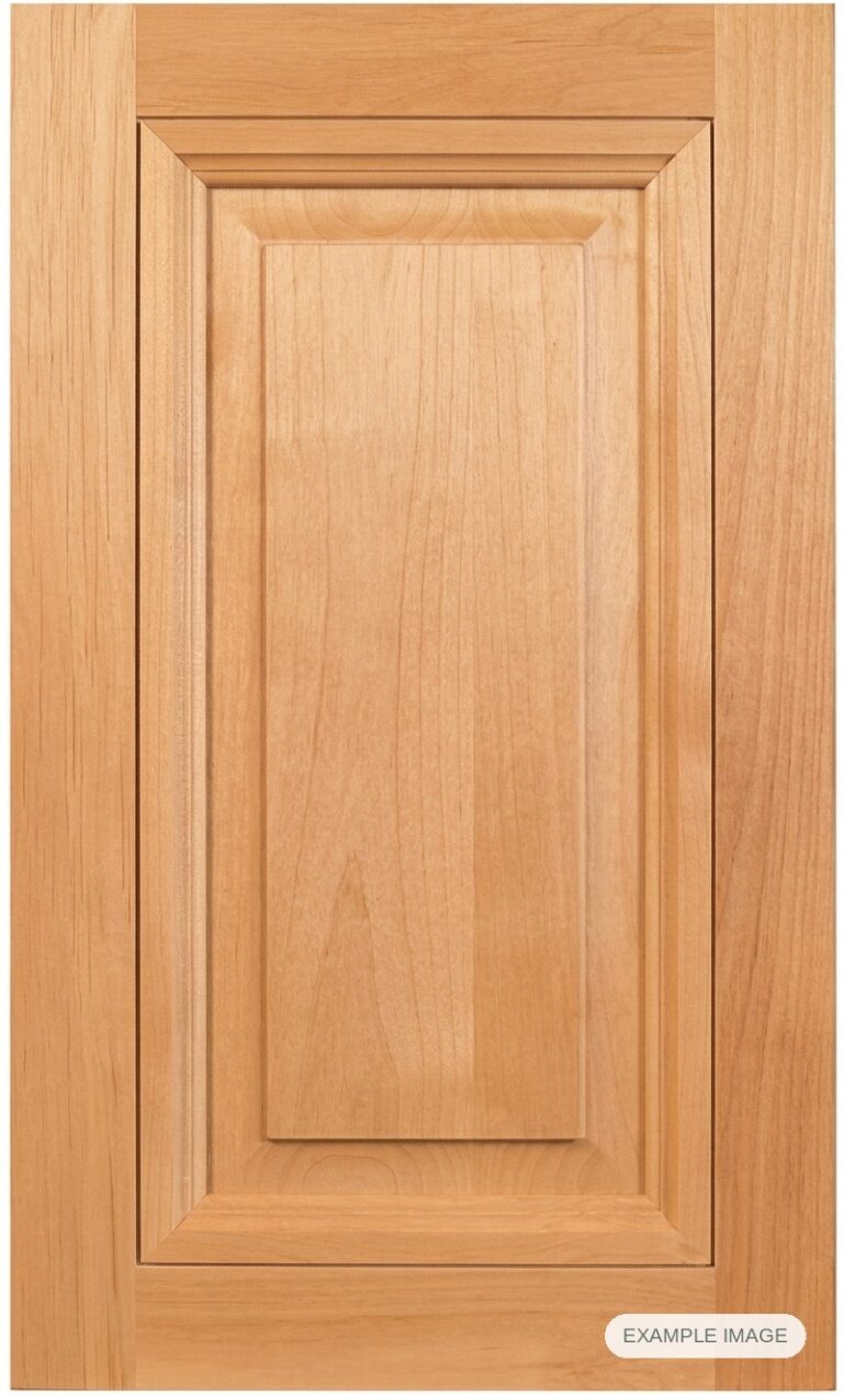 San Clemente cabinet door in unfinished Maple Select, made to size