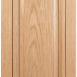 San Clemente cabinet door in unfinished White Oak, made to size