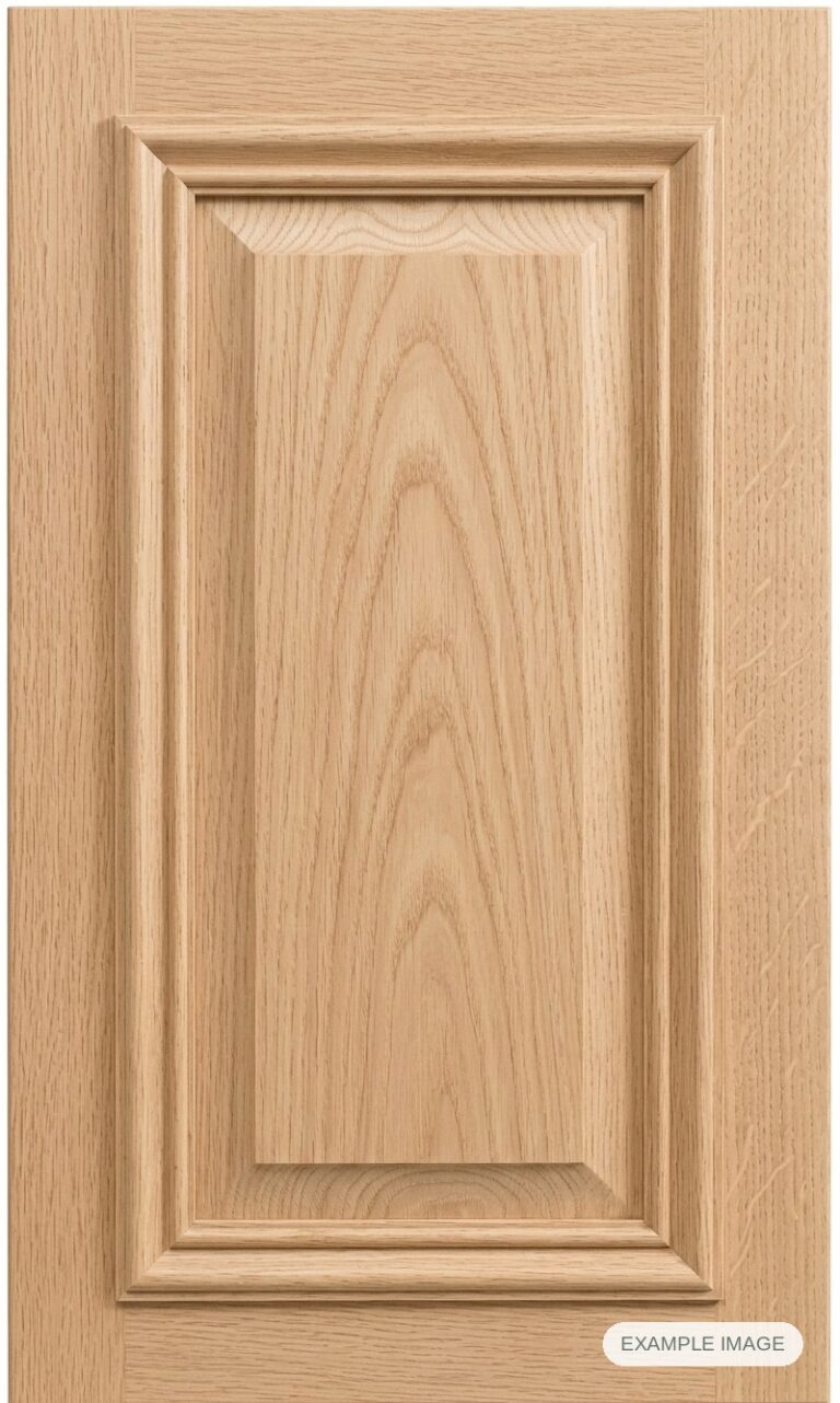 San Marino cabinet door in unfinished White Oak, made to size