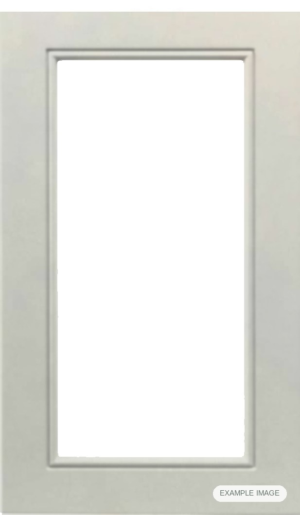 San Marino RTF Glass thermofoil cabinet door in Fashion Grey, made to your sizes