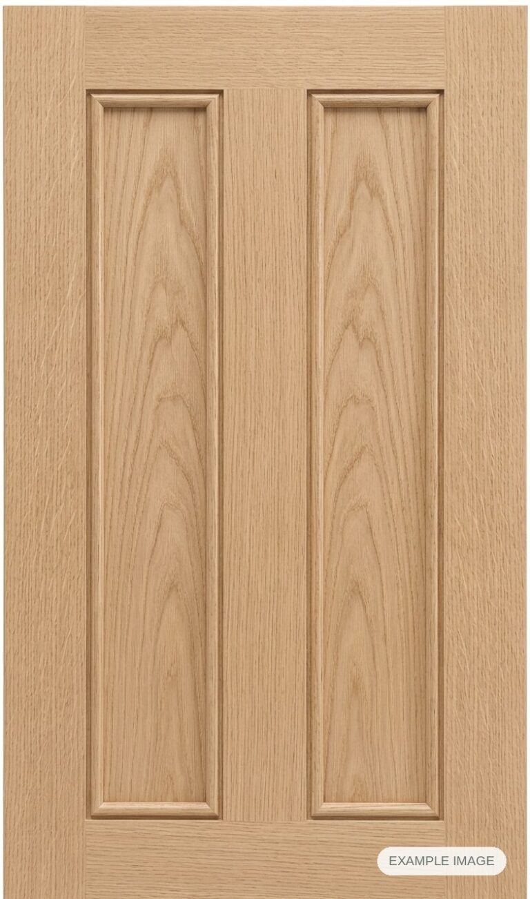 San Ramon cabinet door in unfinished White Oak, made to size