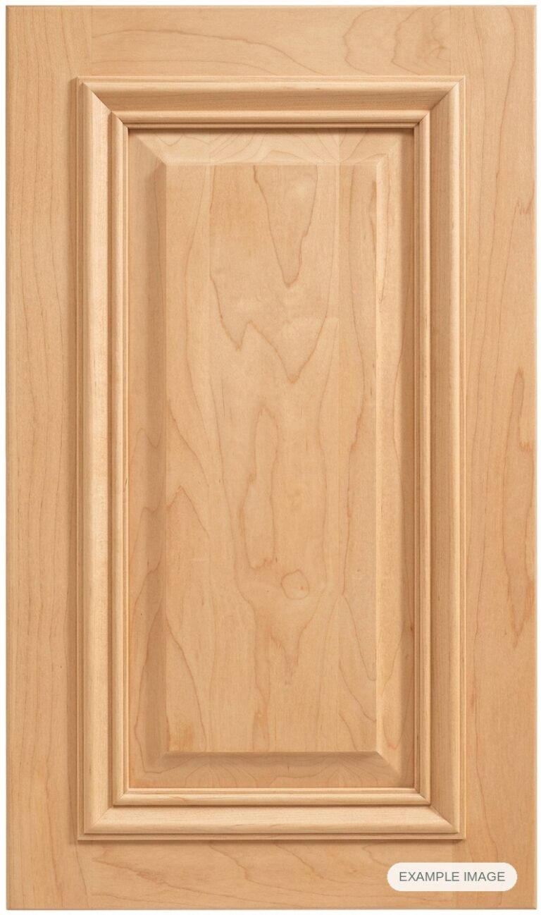 San Simeon cabinet door in unfinished Maple Select, made to size