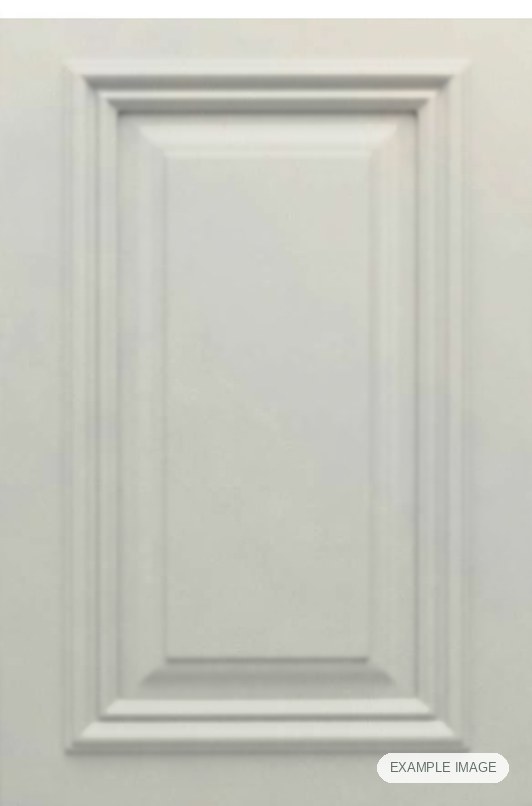 San Simeon RTF (Large S-Panel) thermofoil cabinet door in Fashion Grey, made to your sizes