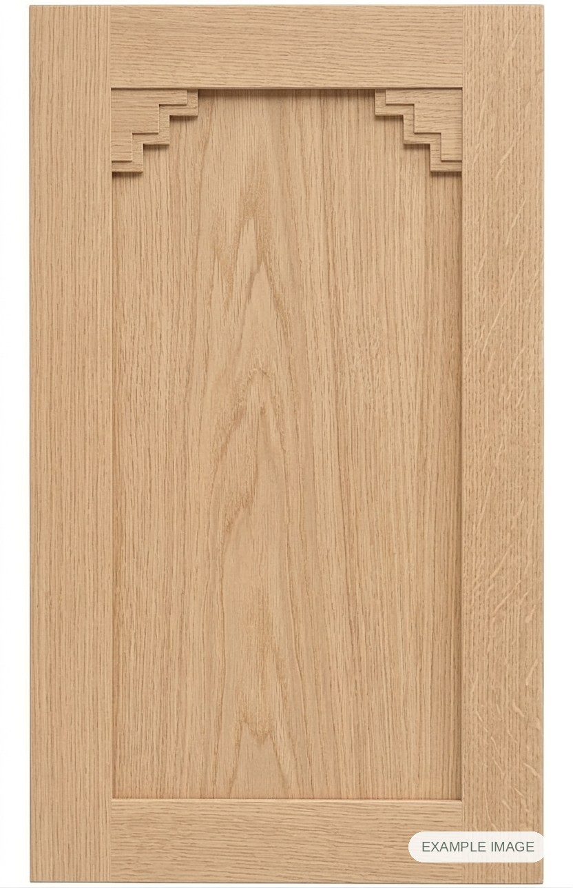 Santa Fe (Inset Panel) cabinet door - White Oak Santa Fe (Inset Panel) cabinet door in unfinished White Oak, made to size