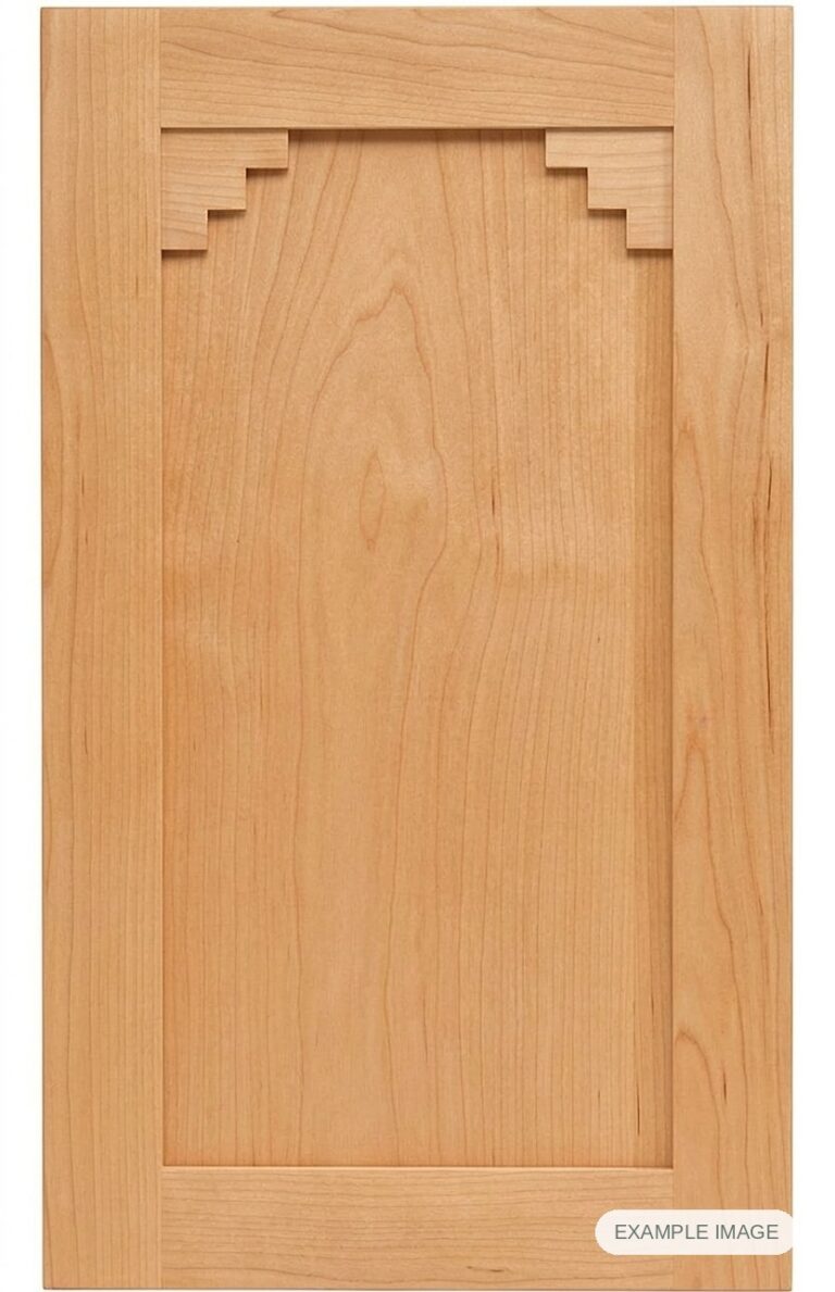 Santa Fe (Solid Panel) cabinet door in unfinished Maple Select, made to size