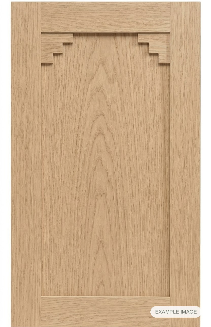 Santa Fe (Solid Panel) cabinet door - White Oak Santa Fe (Solid Panel) cabinet door in unfinished White Oak, made to size