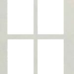 Shaker RTF (4 Lites) thermofoil cabinet door in Fashion Grey, made to your sizes