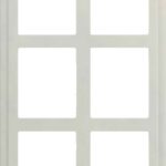 Shaker RTF (6 Lites) thermofoil cabinet door in Fashion Grey, made to your sizes