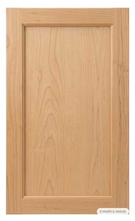 Skinny Shaker cabinet door in unfinished Maple Select, made to size