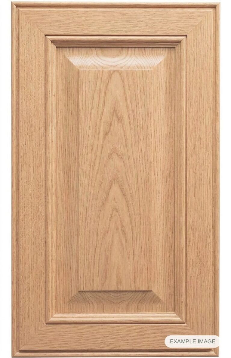Stanford cabinet door in unfinished White Oak, made to size