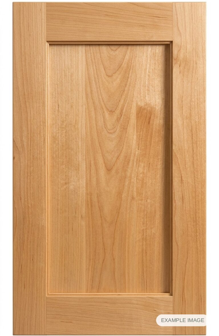 Teton Inset cabinet door in unfinished Maple Select, made to size