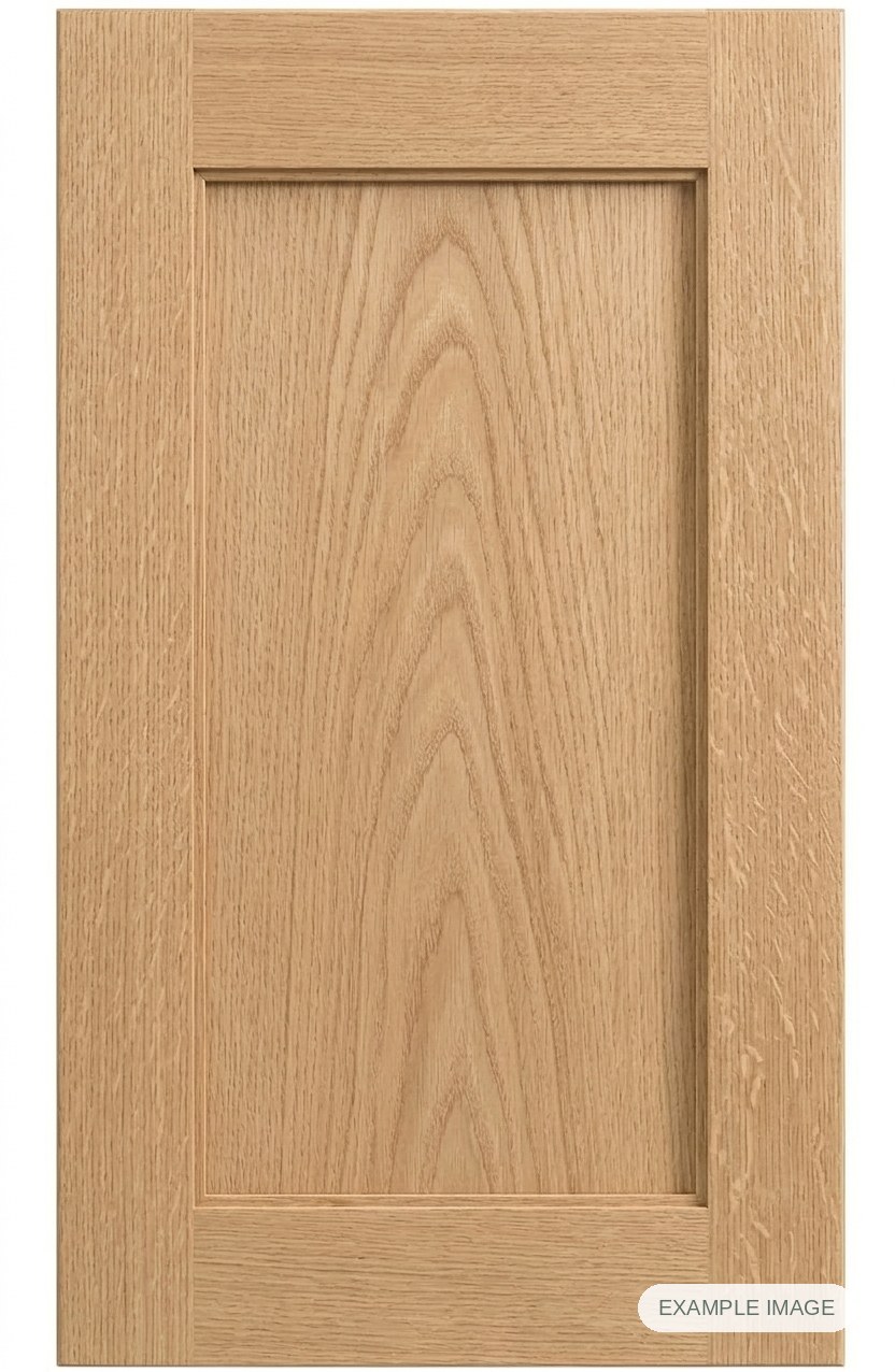 Teton Inset cabinet door - White Oak Teton Inset cabinet door in unfinished White Oak, made to size