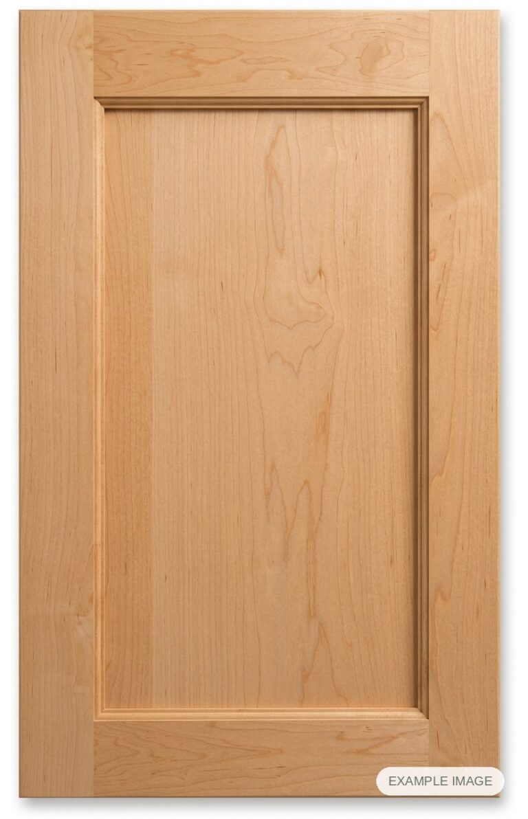 Teton Solid cabinet door in unfinished Maple Select, made to size
